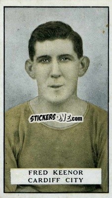 Sticker F. Keenor - Famous Footballers 1925
 n. 16 - Gallaher Ltd.
