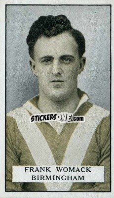 Sticker F. Womack - Famous Footballers 1925
 n. 37 - Gallaher Ltd.
