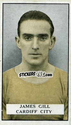 Sticker J. Gill - Famous Footballers 1925
 n. 38 - Gallaher Ltd.
