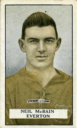 Cromo N. McBain - Famous Footballers 1925
 n. 70 - Gallaher Ltd.
