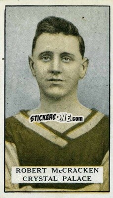 Sticker R. McCracken - Famous Footballers 1925
 n. 50 - Gallaher Ltd.
