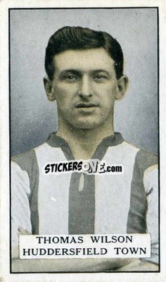 Sticker T. Wilson - Famous Footballers 1925
 n. 29 - Gallaher Ltd.

