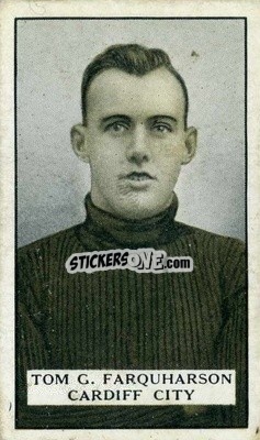 Sticker T.G. Farquharson - Famous Footballers 1925
 n. 53 - Gallaher Ltd.
