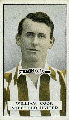 Sticker W. Cook - Famous Footballers 1925
 - Gallaher Ltd.
