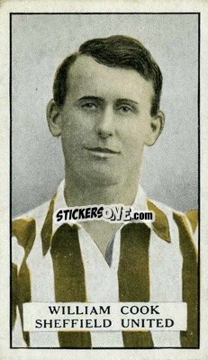 Sticker W. Cook - Famous Footballers 1925
 n. 56 - Gallaher Ltd.
