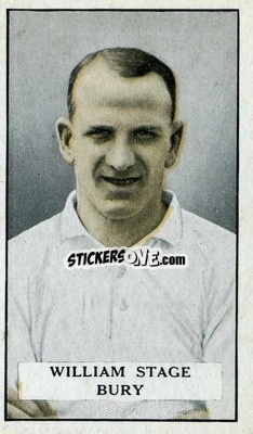 Sticker W. Stage - Famous Footballers 1925
 n. 28 - Gallaher Ltd.
