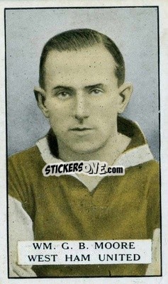 Sticker W.G.B. Moore - Famous Footballers 1925
 - Gallaher Ltd.
