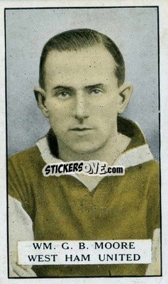 Sticker W.G.B. Moore - Famous Footballers 1925
 n. 43 - Gallaher Ltd.
