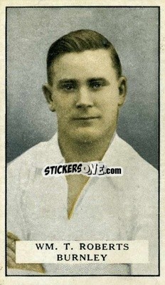 Sticker W.T. Roberts - Famous Footballers 1925
 n. 23 - Gallaher Ltd.
