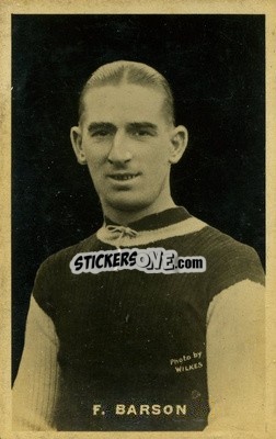 Sticker Frank Barson - Famous British Footballers 1921
 n. 5 - D.C. Thomson
