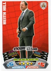 Sticker Keith Hill - NPower Championship 2011-2012. Match Attax n. 1 - Topps