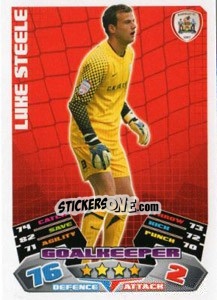 Sticker Luke Steele - NPower Championship 2011-2012. Match Attax - Topps