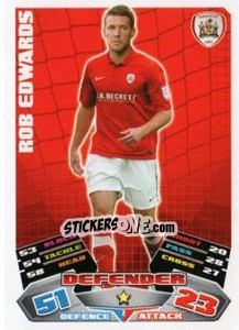 Sticker Rob Edwards - NPower Championship 2011-2012. Match Attax n. 4 - Topps