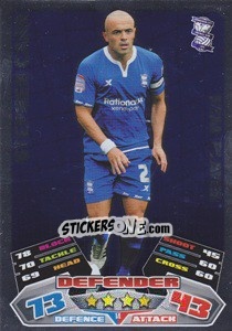 Sticker Stephen Carr - NPower Championship 2011-2012. Match Attax n. 14 - Topps