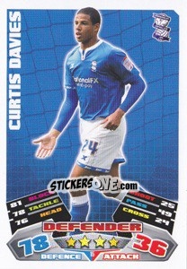 Sticker Curtis Davies - NPower Championship 2011-2012. Match Attax - Topps