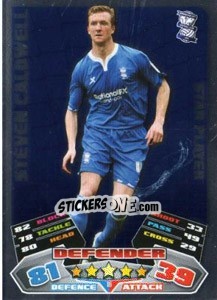 Sticker Steven Caldwell - NPower Championship 2011-2012. Match Attax n. 16 - Topps