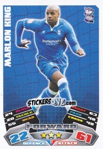 Sticker Marlon King - NPower Championship 2011-2012. Match Attax n. 22 - Topps