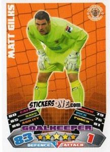 Figurina Matt Gilks - NPower Championship 2011-2012. Match Attax - Topps