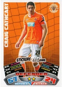 Sticker Craig Cathcart - NPower Championship 2011-2012. Match Attax n. 27 - Topps