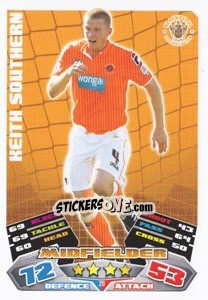 Sticker Keith Southern - NPower Championship 2011-2012. Match Attax - Topps