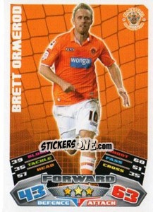 Sticker Brett Ormerod - NPower Championship 2011-2012. Match Attax n. 31 - Topps