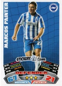 Sticker Marcos Painter - NPower Championship 2011-2012. Match Attax n. 38 - Topps