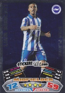 Sticker Liam Bridcutt - NPower Championship 2011-2012. Match Attax - Topps