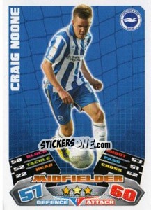 Sticker Craig Noone - NPower Championship 2011-2012. Match Attax n. 41 - Topps