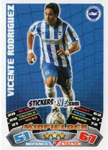 Figurina Vicente Rodriguez - NPower Championship 2011-2012. Match Attax - Topps