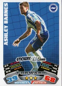 Sticker Ashley Barnes - NPower Championship 2011-2012. Match Attax n. 44 - Topps