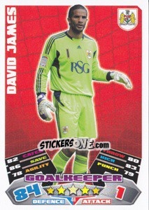 Cromo David James - NPower Championship 2011-2012. Match Attax - Topps