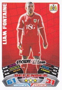 Sticker Liam Fontaine - NPower Championship 2011-2012. Match Attax - Topps
