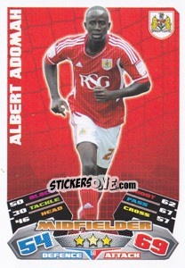 Sticker Albert Adomah - NPower Championship 2011-2012. Match Attax n. 50 - Topps