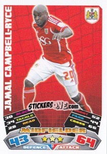 Sticker Jamal Campbell-Ryce - NPower Championship 2011-2012. Match Attax - Topps