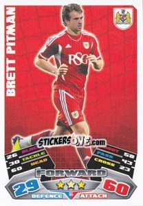 Sticker Brett Pitman - NPower Championship 2011-2012. Match Attax n. 55 - Topps