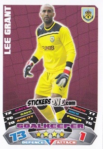 Sticker Lee Grant - NPower Championship 2011-2012. Match Attax - Topps