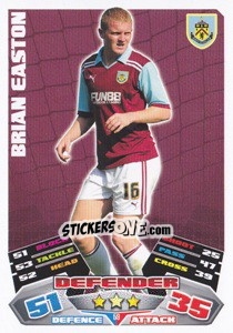 Sticker Brian Easton - NPower Championship 2011-2012. Match Attax n. 59 - Topps