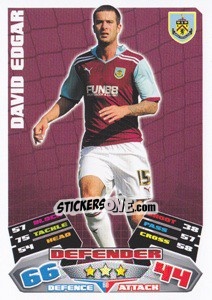 Sticker David Edgar - NPower Championship 2011-2012. Match Attax n. 60 - Topps