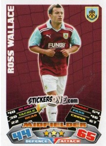 Sticker Ross Wallace - NPower Championship 2011-2012. Match Attax n. 61 - Topps