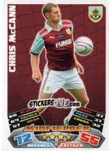 Sticker Chris McCann - NPower Championship 2011-2012. Match Attax n. 62 - Topps