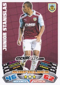 Sticker Junior Stanislas - NPower Championship 2011-2012. Match Attax n. 63 - Topps