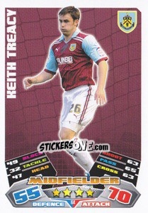 Sticker Keith Treacy - NPower Championship 2011-2012. Match Attax n. 64 - Topps