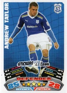 Sticker Andrew Taylor - NPower Championship 2011-2012. Match Attax n. 70 - Topps