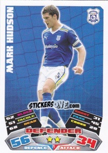 Sticker Mark Hudson - NPower Championship 2011-2012. Match Attax n. 71 - Topps
