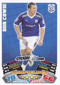 Sticker Don Cowie - NPower Championship 2011-2012. Match Attax n. 72 - Topps