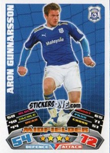 Sticker Aron Gunnarsson - NPower Championship 2011-2012. Match Attax n. 75 - Topps