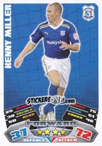 Sticker Kenny Miller - NPower Championship 2011-2012. Match Attax n. 77 - Topps