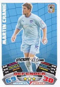 Sticker Martin Cranie - NPower Championship 2011-2012. Match Attax - Topps