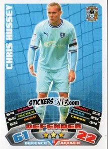 Sticker Chris Hussey - NPower Championship 2011-2012. Match Attax n. 81 - Topps