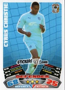 Sticker Cyrus Christie - NPower Championship 2011-2012. Match Attax n. 83 - Topps